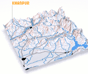 3d view of Khānpur