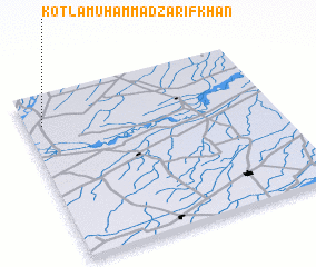 3d view of Kotla Muhammad Zarīf Khān