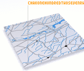 3d view of Chak One Hundred Two-Seven R WB