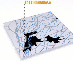 3d view of Basti Māhnīwāla