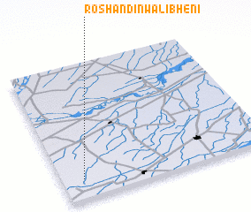 3d view of Roshan Dīnwāli Bheni