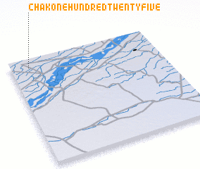 3d view of Chak One Hundred Twenty-five