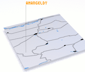 3d view of Amangelʼdy