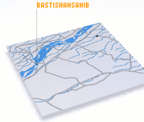 3d view of Basti Shāh Sāhib