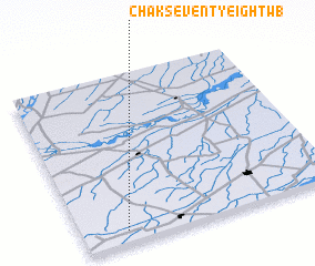 3d view of Chak Seventy-eight WB