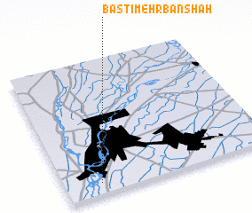 3d view of Basti Mehrbān Shāh