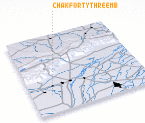 3d view of Chak Forty-three MB