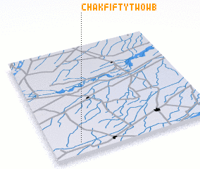 3d view of Chak Fifty-two WB