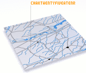 3d view of Chak Twenty-five A-Ten R