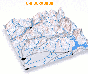 3d view of Gandero Bāba