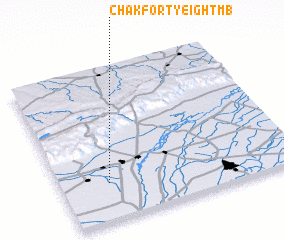 3d view of Chak Forty-eight MB