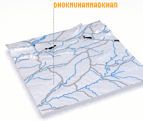 3d view of Dhok Muhammad Khān