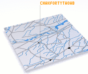 3d view of Chak Forty-two WB