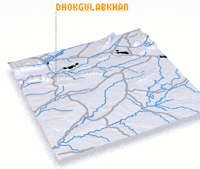 3d view of Dhok Gulāb Khān