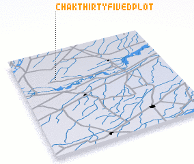 3d view of Chak Thirty-five D Plot