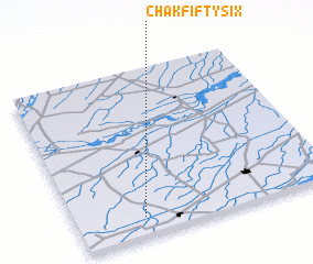 3d view of Chak Fifty-six