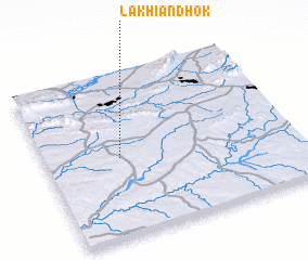3d view of Lakhiān Dhok