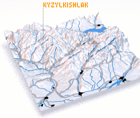 3d view of Kyzylkishlak