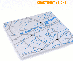 3d view of Chak Twenty-eight