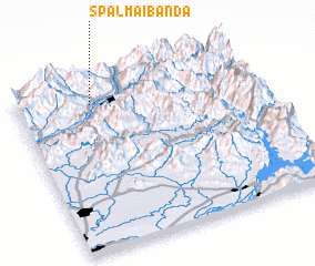 3d view of Spalmai Bānda