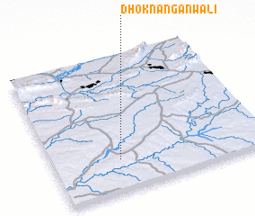 3d view of Dhok Nāngānwāli