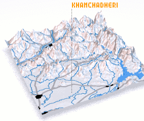 3d view of Khāmcha Dheri