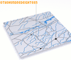 3d view of Chak Forty-two-Two Hundred Eighteen