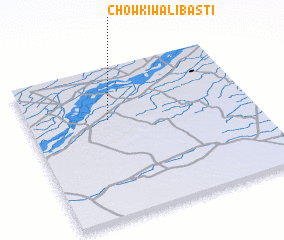 3d view of Chowkiwāli Basti