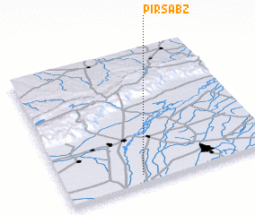 3d view of Pīr Sabz