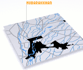 3d view of Mubārak Khān