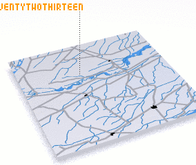 3d view of Chak Six Hundred Seventy-two-Thirteen