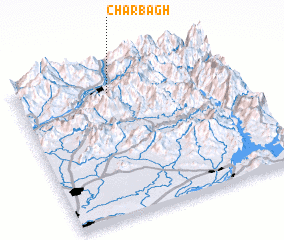 3d view of Chārbāgh