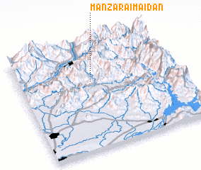 3d view of Manzarai Maidān