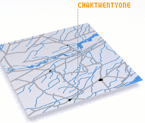 3d view of Chak Twenty-one