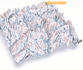 3d view of Doshāgrām