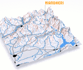 3d view of Miān Dheri