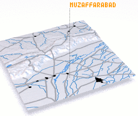 3d view of Muzaffarābād