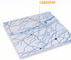 3d view of Chāndpur