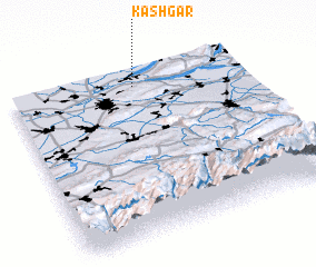 3d view of Kashgar