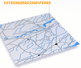 3d view of Kot Muhammad Sharīf Khān