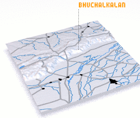 3d view of Bhuchāl Kalān