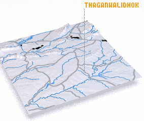 3d view of Thaganwāli Dhok