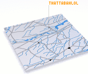 3d view of Thatta Bahlol