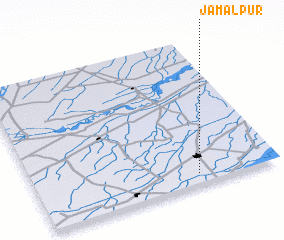 3d view of Jamālpur