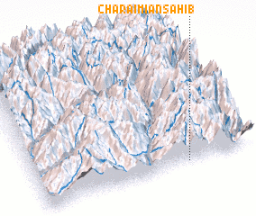 3d view of Charai Miān Sāhib