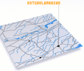 3d view of Kot Ghulām Hasan