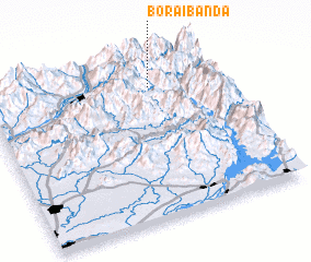 3d view of Borai Bānda