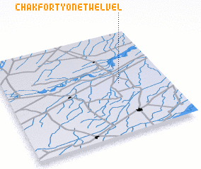 3d view of Chak Forty-one-Twelve L