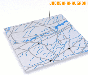 3d view of Jhok Bahāwāl Gādhi