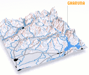 3d view of Gharūna